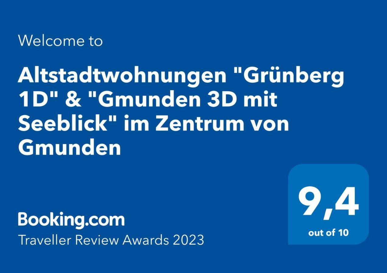 Altstadtwohnungen "Grunberg 1D" & "Gmunden 3D Mit Seeblick" Im Zentrum Von גמונדן מראה חיצוני תמונה